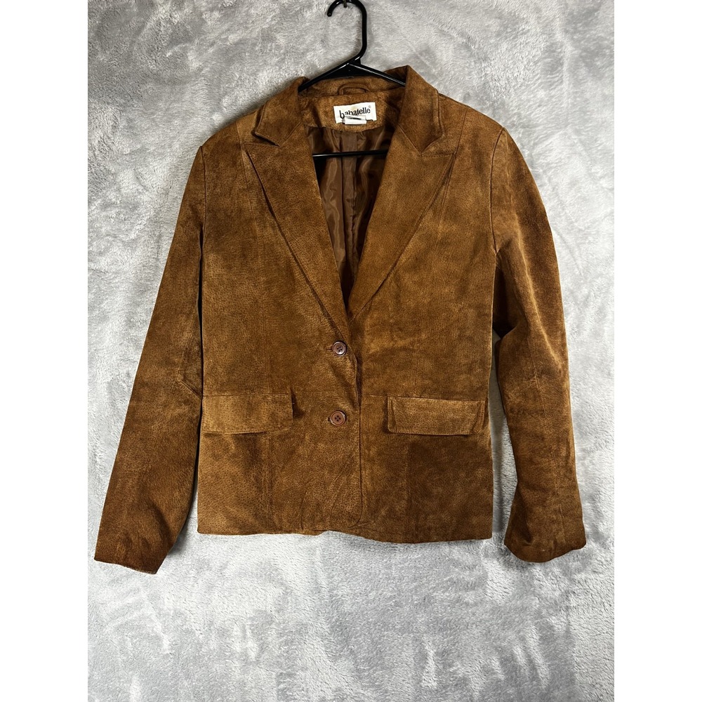 Bagatelle Lightweight Leather Open Front Jacket Whiskey Brown 10